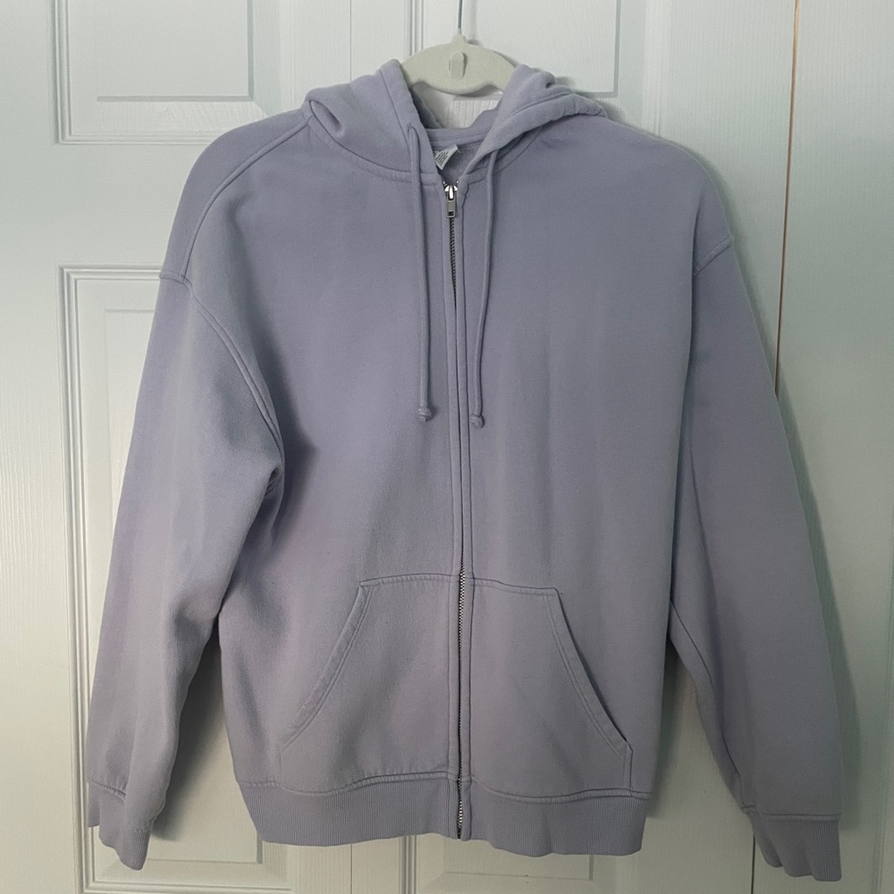 Women’s purple zip up hoodie